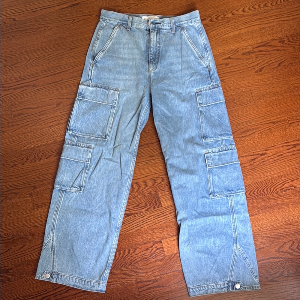 Aritzia - Denim Forum Light Blue Wide Leg Jeans still in stores